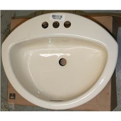 NEW CRANE CORONETTE BONE SINKS 21"X17" DROP IN