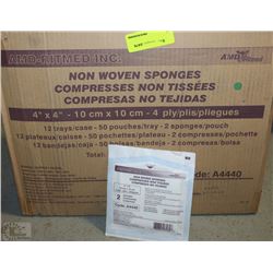 CASE OF AMD-RITMED NON WOVEN SPONGES 4"X4"