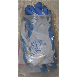 4 PAIRS OF ATLAS FIT SIZE XL RUBBERIZED & FABRIC