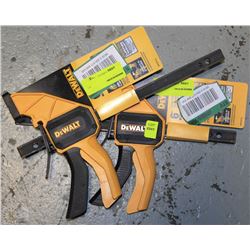 PAIR OF DEWALT 6" LARGE TRIGGER CLAMPS