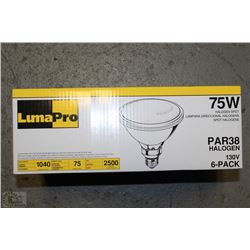 LUMAPRO CASE OF SIX 75W HALOGEN SPOT LAMP