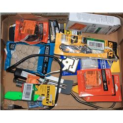 FLAT OF STORE RETURNS INCL STAPLER, UTILITY