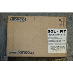 SOL-FIT CASE OF 2 PACKS OF 12 PAIR UNLINED NITRILE