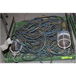 TRAY WITH TWO HEAVY DUTY WORK LIGHTS EXTRA LONG