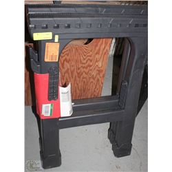 A PAIR OF HUSKEY 23" COMPACT SAW HORSES