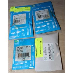 LOT OF 4 PACKAGES OF GREENFIELD DRILL BITS