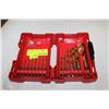 Image 1 : MILWAUKEE 15PC TITANIUM CODED RED HELIX DRILL BITS