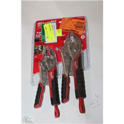 MILWAUKEE LOCKING PLIER SET 7" & 10"