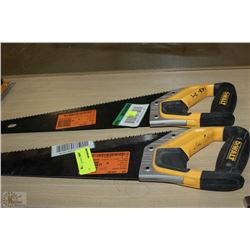 PAIR OF DEWALT 15" HANDSAWS