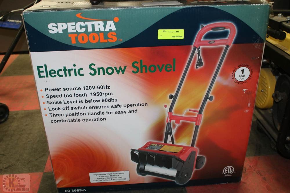 NEW SPECTRA TOOLS ELECTRIC SNOW THROWER