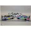 Image 1 : FLAT WITH 3 COLLECTIBLE DIE CAST CARS, LOWES, M&M