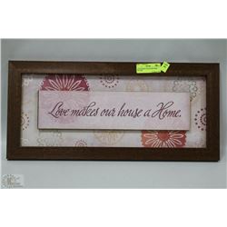 LOVE MAKES OUR HOUSE HOME PICTURE