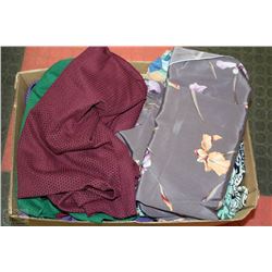 LARGE BOX OF FABRIC