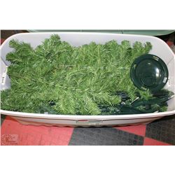 7' CHRISTMAS TREE WITH STAND IN LARGE TOTE