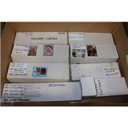 LOT OF 5000 TRADING CARDS INCL JAMES BOND, SOCCER