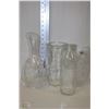 Image 1 : LOT WITH 1 CRYSTAL VASE, 1 WINE DECANTER, 1 VASE &