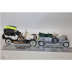 2-FRANKLIN MINT 1:24 1912 PACKARD VICTORIA DIE CAST