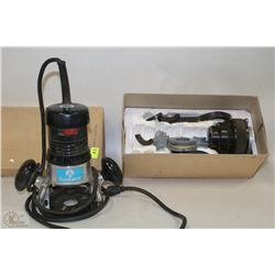 ROCKWELL ROUTER WITH LATHE ACCESSORIES