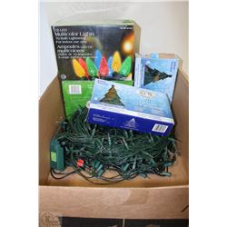 LOT OF 6 NEW BOXES OF  CHRISTMAS LIGHTS, INCL LED