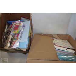 2 LARGE BOXES OF SCRAPBOOKING SUPPLIES INCL