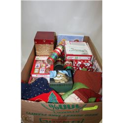 BOX OF CHRISTMAS NESTING & DECORATIVE