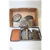 Image 1 : FLAT WITH ASSORTED BELT BUCKLES , WALLETS,