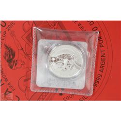 2015 FINE SILVER CANADIAN $20.00 COIN FIFA WOMEN'S