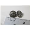 Image 1 : SET OF 2 GERMAN WWII TOTENKOPT UNIFORM BUTTONS