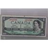 Image 1 : 1954 CANADIAN $1 DOLLAR BILL - DEVILS FACE