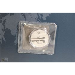 2011 FINE SILVER CANADIAN $20.00 COIN