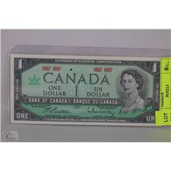 CENTENNIAL UNC 1 DOLLAR BILL