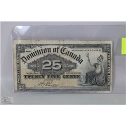 1900 CANADIAN SHINPLASTER