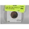 Image 1 : RARE 1867-1992 CANADA 25 CENT PIECE (QUARTER)