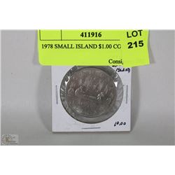 1978 SMALL ISLAND $1.00 COIN