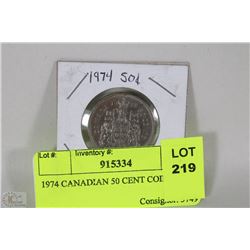 1974 CANADIAN 50 CENT COIN