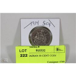 1974 CANADIAN 50 CENT COIN