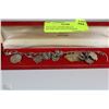 Image 1 : VINTAGE CHARM BRACELET WITH SILVER AND GOLD CHARMS