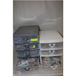 2 ORGANIZERS FULL OF OILFIELD STICKERS