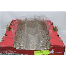 11 CRYSTAL GLASSES