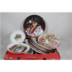 LOT OF COLLECTIBLE PLATES INCL ELVIS