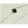 Image 1 : #2-14K WHITE GOLD BLACK DIAMOND BRACELET