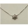 Image 1 : #20-14K WHITE GOLD DIAMOND NECKLACE