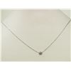 Image 2 : #20-14K WHITE GOLD DIAMOND NECKLACE