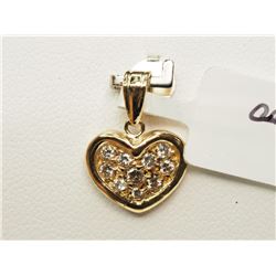 #23-14K YELLOW GOLD DIAMOND PENDANT