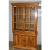 Image 1 : OAK 2PC CHINA CABINET WITH LIGHT