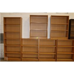 6FT. BOOKSHELF INCLUDING 6PC. 4FT. MATCHING