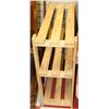 Image 1 : 3 WOODEN SHELF 30'X12'X30'H