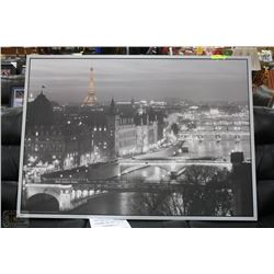 55"X40" FRAMED PARIS PRINT