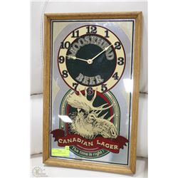 RETRO MOOSEHEAD BEER WALL CLOCK