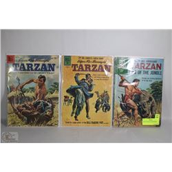 3 ESTATE TARZAN COMIC BOOKS